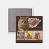 Tarot Cat Magneet (Voorkant / Achterkant)
