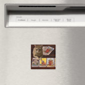 Tarot Cat Magneet (Insitu (Vaatwasser))