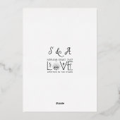 Tarot Celestial Huwelijk Zodiac Signs Evil Eye Maa Folie Uitnodiging (Achterkant)