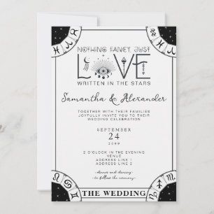 Tarot Celestial Huwelijk Zodiac Signs Evil Eye Maa Kaart