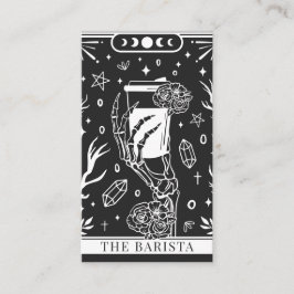 Tarot Charcoal Gray Barista Visitekaartje