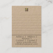 TAROT Coaching, Readings, Advice - Visitekaartje (Achterkant)