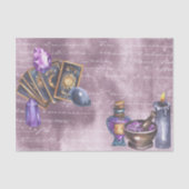 Tarot Crystals Paarse ontkoppeling Tissuepapier (Voorkant)