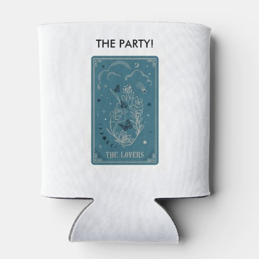 Tarot De Geliefden Bachelorette Feest Blikjeskoeler (Achterkant)