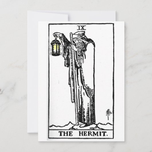 Tarot: De Hermit Notecards Notitiekaartje (Voorkant)