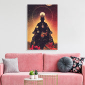 tarot : de keizer , de koning canvas afdruk (Insitu (Woonkamer))
