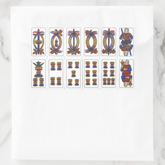 Tarot de Marseille Rechthoekige Sticker (Tas)