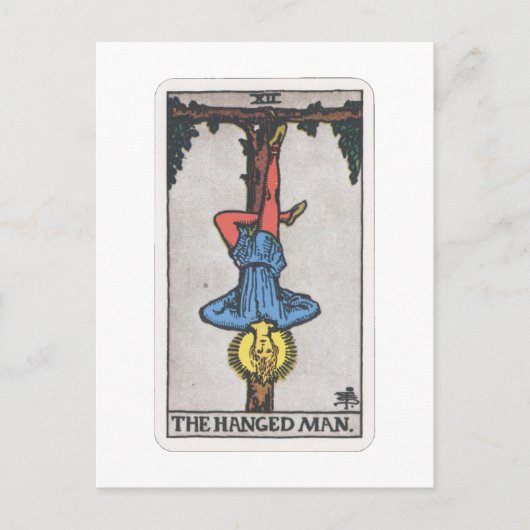 Tarot Der Gehängte The hanged Man Briefkaart (Voorkant)