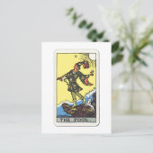 Tarot Der Narr de Fool Briefkaart (Staand voorkant)