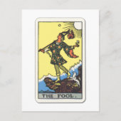 Tarot Der Narr de Fool Briefkaart (Voorkant)