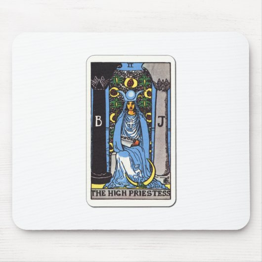 Tarot Die Hohepriesterin The High Priestess Muismat (Voorkant)