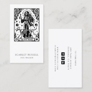 Tarot Dog Walker Pet Sitter Visitekaartje