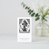 Tarot Dog Walker Pet Sitter Visitekaartje (Staand voorkant)