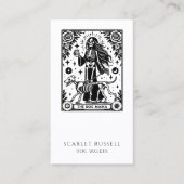 Tarot Dog Walker Pet Sitter Visitekaartje (Voorkant)