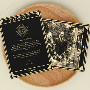 Tarot Elegant Hartelijk dank voor de zwarte goudfo Kaart