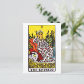 tarot-empress briefkaart (Staand voorkant)