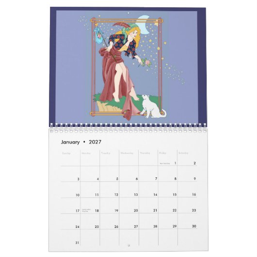 Tarot en andere maginings kalender (Jan 2027)