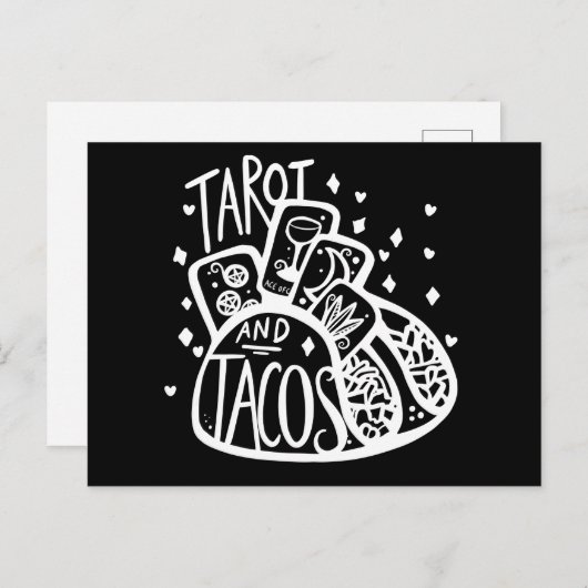Tarot en Tacos grappige taco dinsdag Briefkaart (Voorkant / Achterkant)