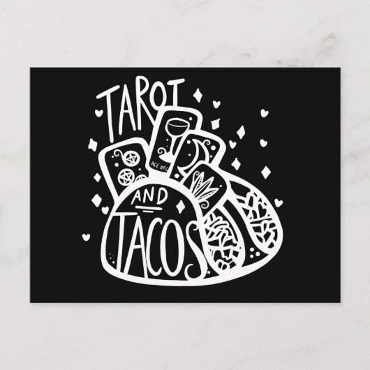 Tarot en Tacos grappige taco dinsdag Briefkaart (Voorkant)