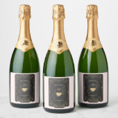 Tarot Esoteric Fortune Pink Sparkling Wijnetiket (Flessen)