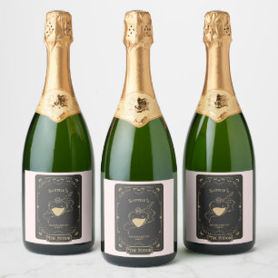 Tarot Esoteric Fortune Pink Sparkling Wijnetiket