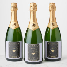 Tarot Esoterisch Lot Lilak Sparkling Wijnetiket