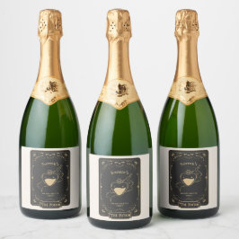 Tarot Esoterisch Lot Sparkling Wijnetiket