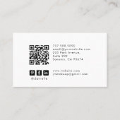 Tarot Esthetician Branding QR Code Visitekaartje (Achterkant)