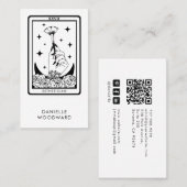 Tarot Esthetician Branding QR Code Visitekaartje (Voorkant / Achterkant)