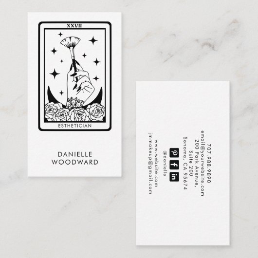 Tarot Esthetician Branding Visitekaartje (Voorkant / Achterkant)