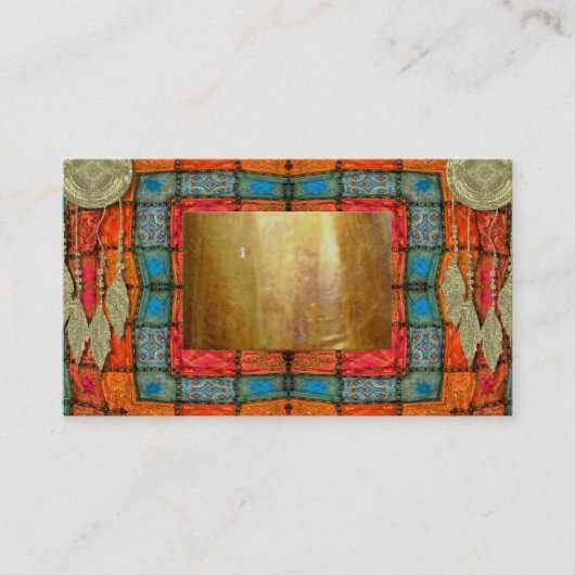 Tarot Feather Gypsy Psychic Astrology Business Visitekaartje (Voorkant)