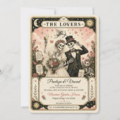 Tarot Feest Tot de Dood Ons Scheidt Trouwfeest Kaart (Voorkant)