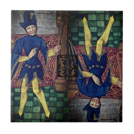 Tarot Fool Major Arcana Ondersteboven Initiaal T Tegeltje