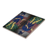 Tarot Fool Major Arcana Ondersteboven Initiaal T Tegeltje (Zijkant)