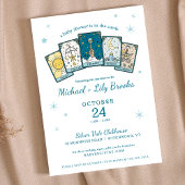 Tarot Fortune Teller Celestial Boy Baby Shower Kaart