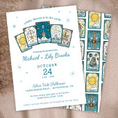 Tarot Fortune Teller Celestial Boy Baby Shower Kaart