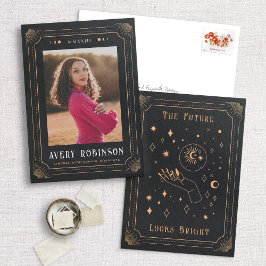 Tarot geïnspireerd Afstuderen foto bekendmaking Aankondiging