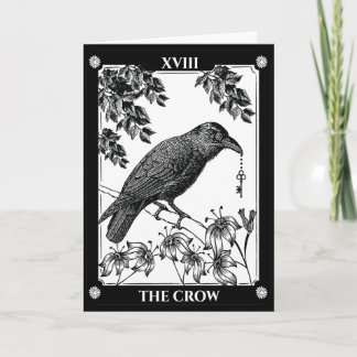 Tarot Geïnspireerd Halloween Crow Kaart