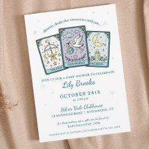 Tarot Geïnspireerde Our World Baby Shower