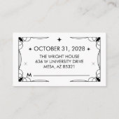 Tarot-geïnspireerde RSVP-kaart Informatiekaartje (Achterkant)