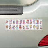 Tarot Glas in lood 11x2 Bumpersticker (Op auto)
