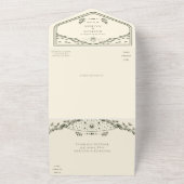 Tarot Gothic Wedding All-in-One Uitnodigen All In One Uitnodiging (Buitenkant)