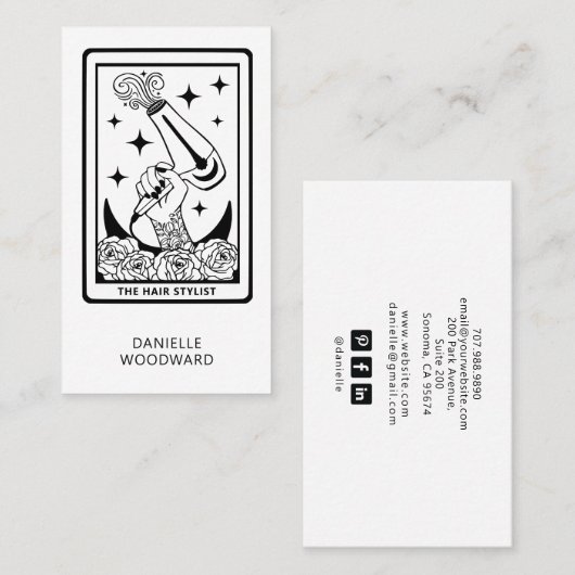 Tarot Hairdresser Visitekaartje (Voorkant / Achterkant)