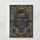 Tarot Halloween-feest Zwart Kaart (Voorkant)