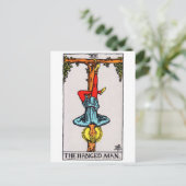 tarot-hangedman briefkaart (Staand voorkant)