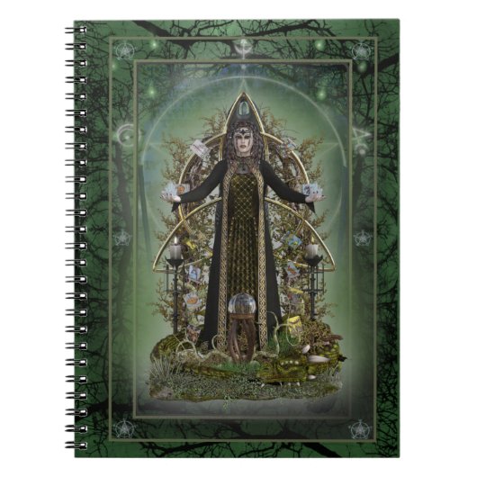 Tarot Heks ~ Toverboek Notitieboek (Voorkant)