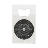 tarot, heks, zodiaal teken, ruimte, magisch, maan creditkaart flessenopener (Voorkant)