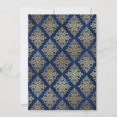 Tarot Hemelgotiek Blauwe Bruiloft Kaart (Achterkant)