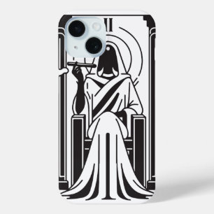 Tarot Hoge Priesteres Onkruid Roken Occultisme iPhone 15 Case