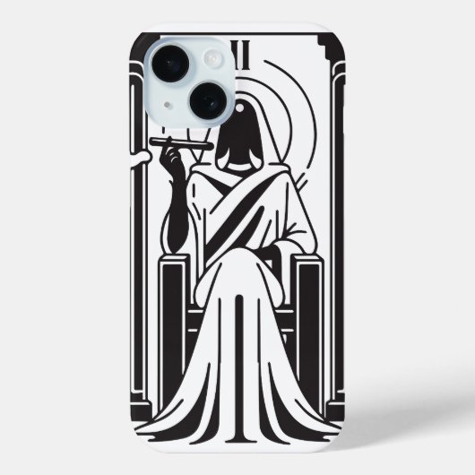 Tarot Hoge Priesteres Onkruid Roken Occultisme Case-Mate iPhone Case (Achterkant)